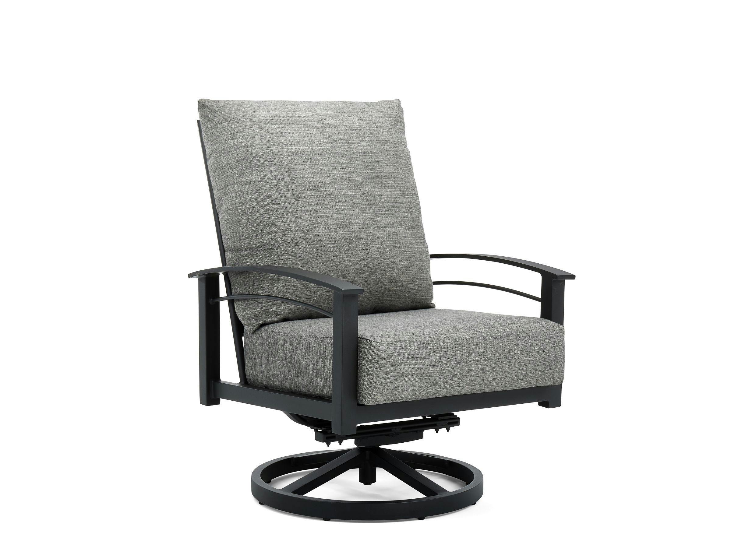 Stanford Cushion High Back Swivel Rocker Lounge Chair 