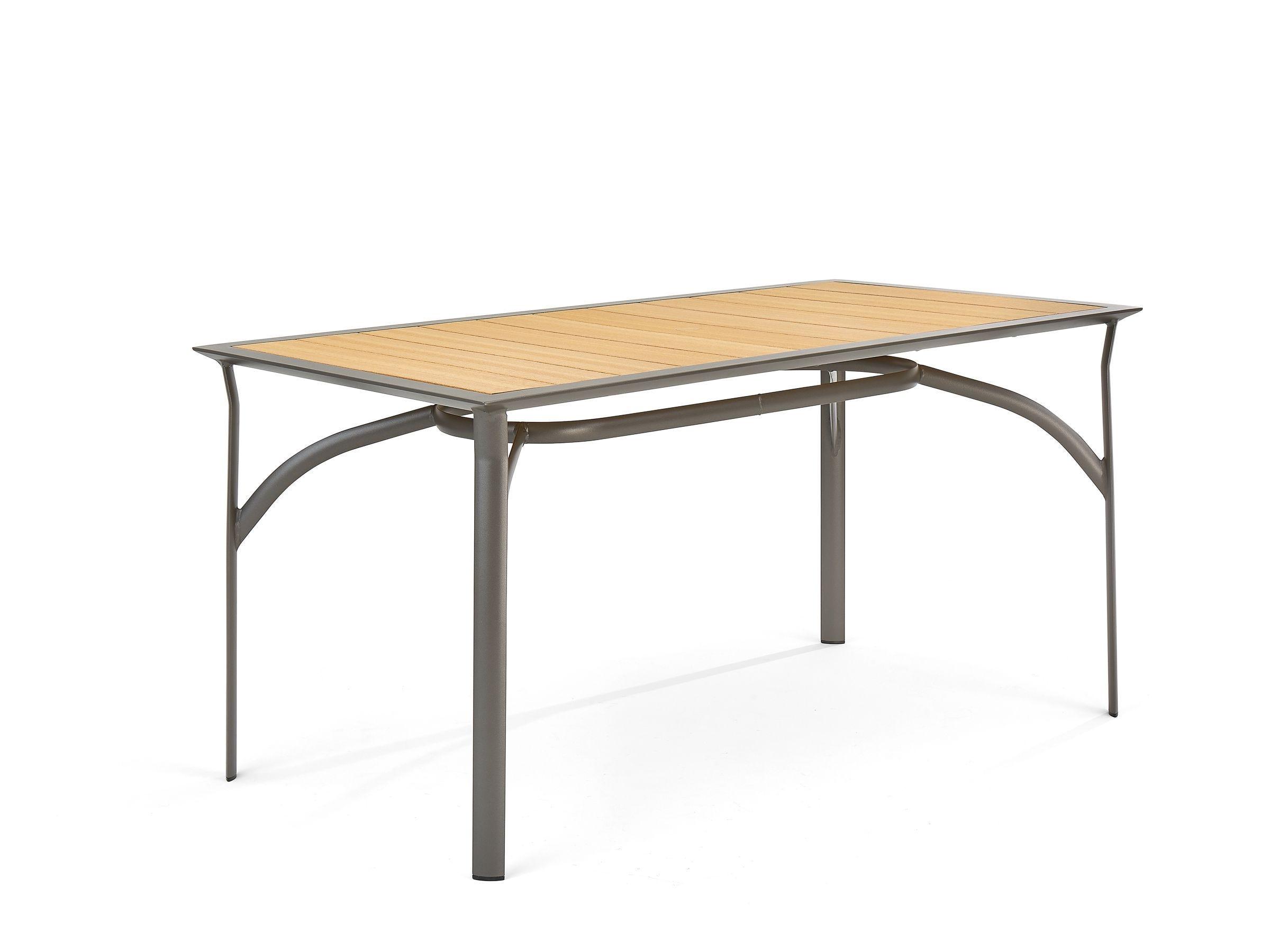 34" x 66" Rectangular Balcony Table w/Umbrella Hole