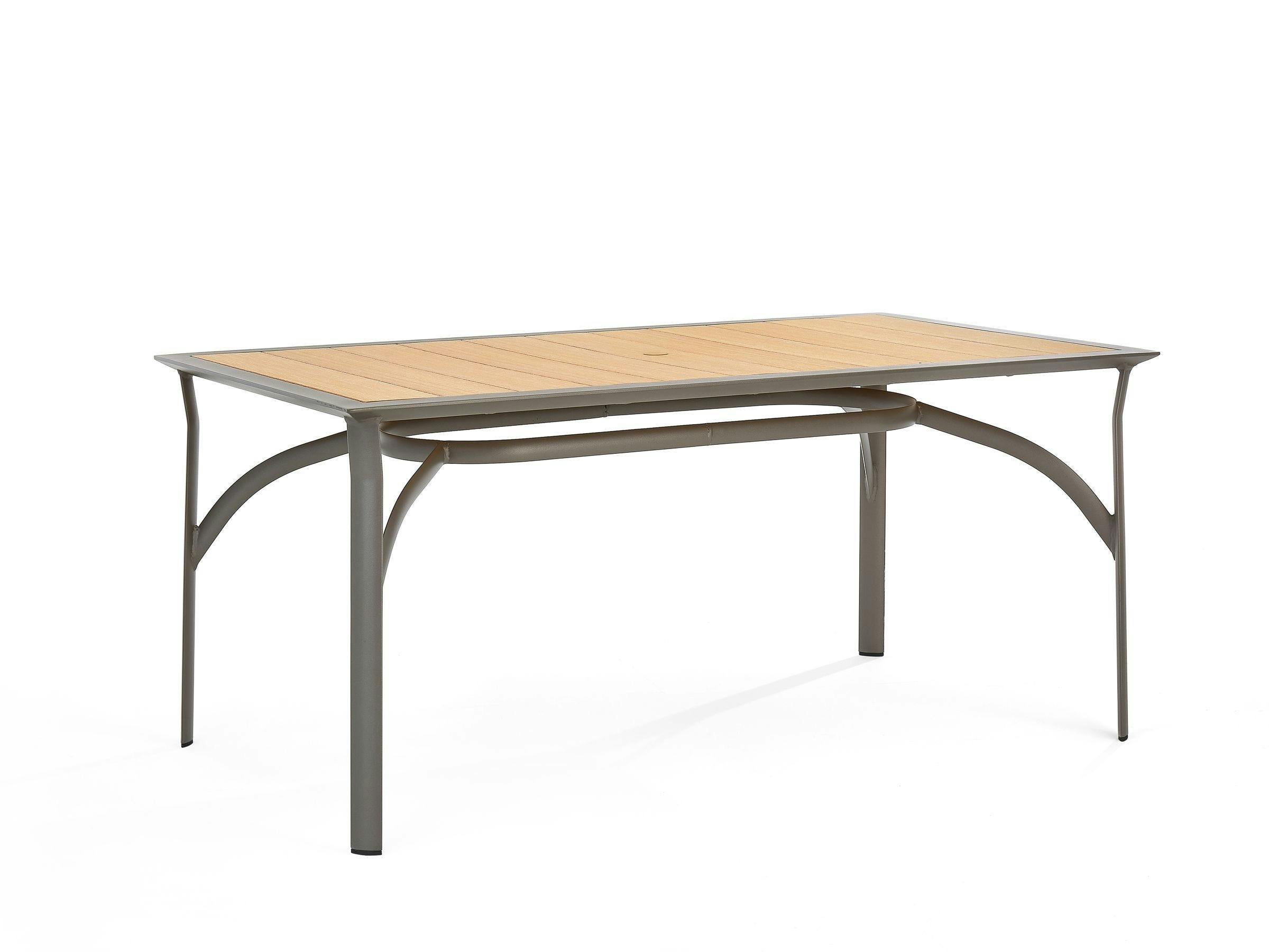 34" x 66" Rectangular Dining  Table w/Umbrella Hole