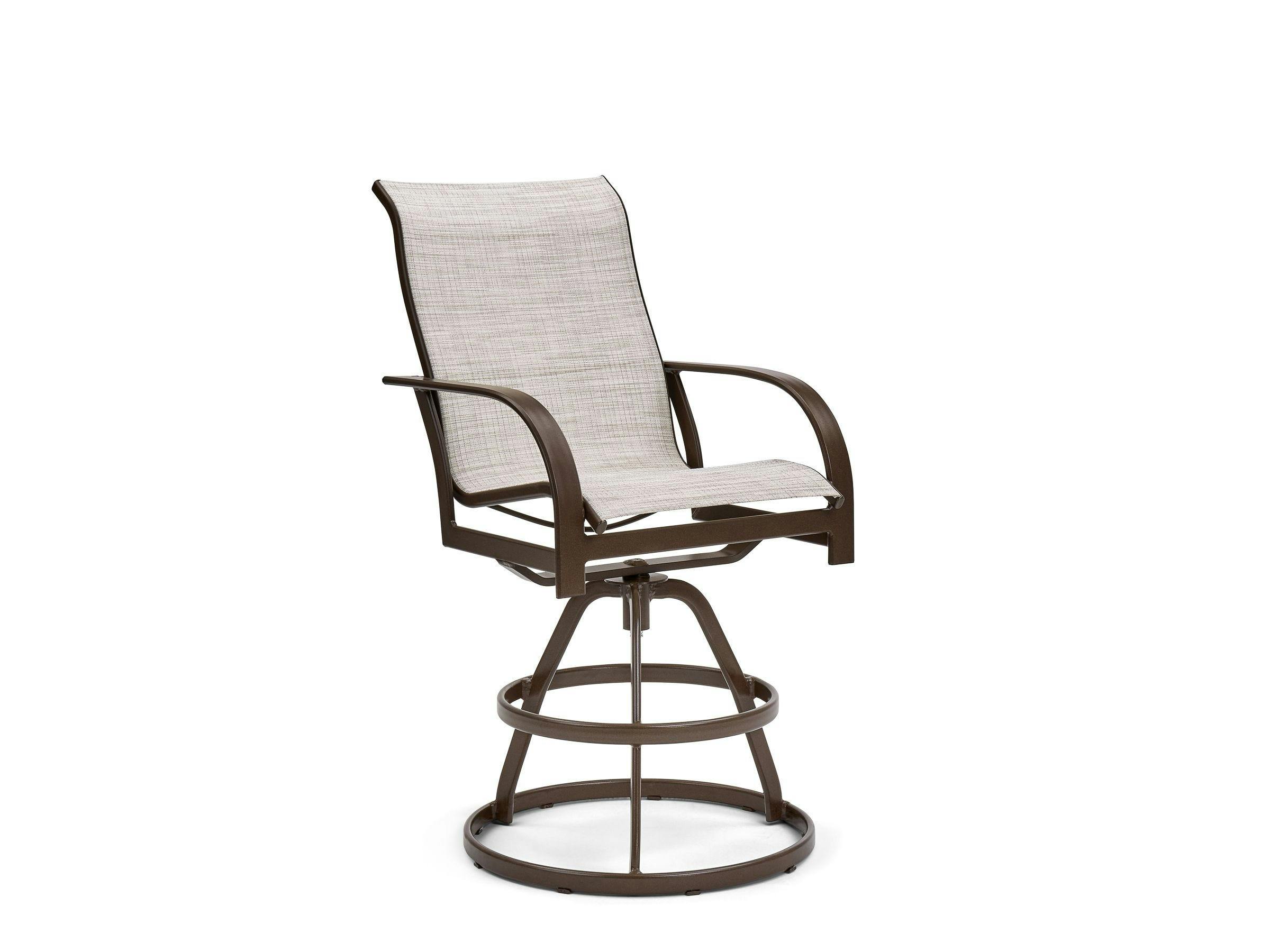 Key West Sling High Back Swivel Bar Stool